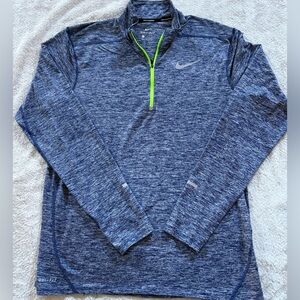 Nike Men's Heathered Gray Quarter-Zip Jacket (L)